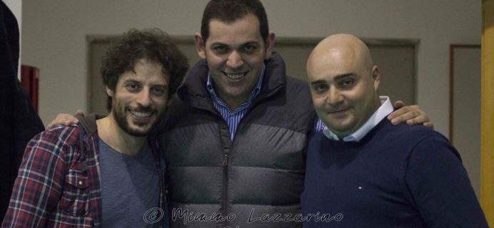 nella foto Francesco La Giglia con il presidente Aiello e il vice Pulvirenti